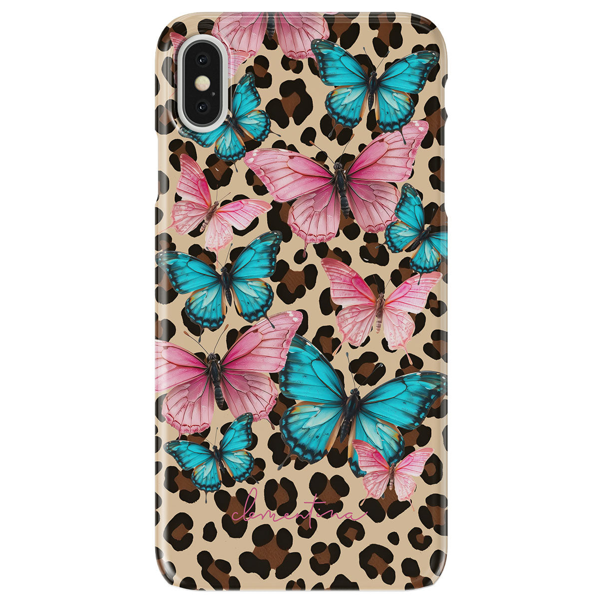 Leopard & Butterflies Snap Case