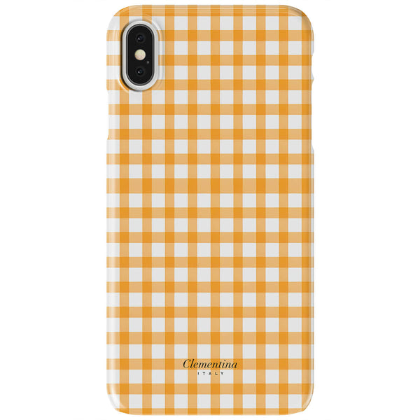 Orange Gingham Tough Case