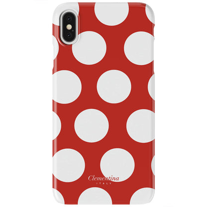 White Polka Dots Tough Case