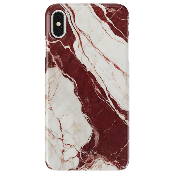 Burgundy Marble Snap Case