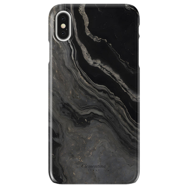 Black Marble Snap Case