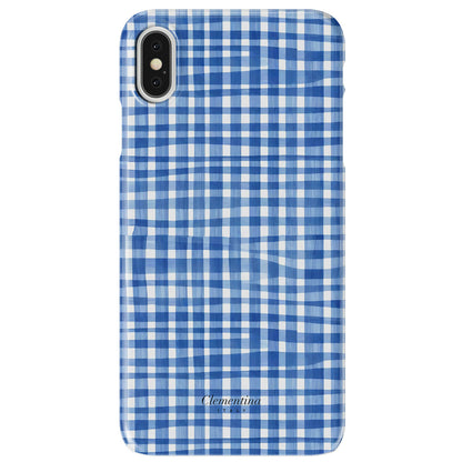 Blue Gingham Snap Case