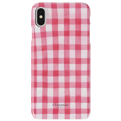 Pink Gingham Snap Case