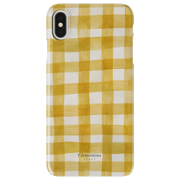 Yellow Gingham Snap Case