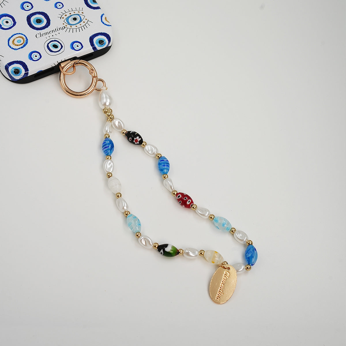 Millefiori glass - Phone charm