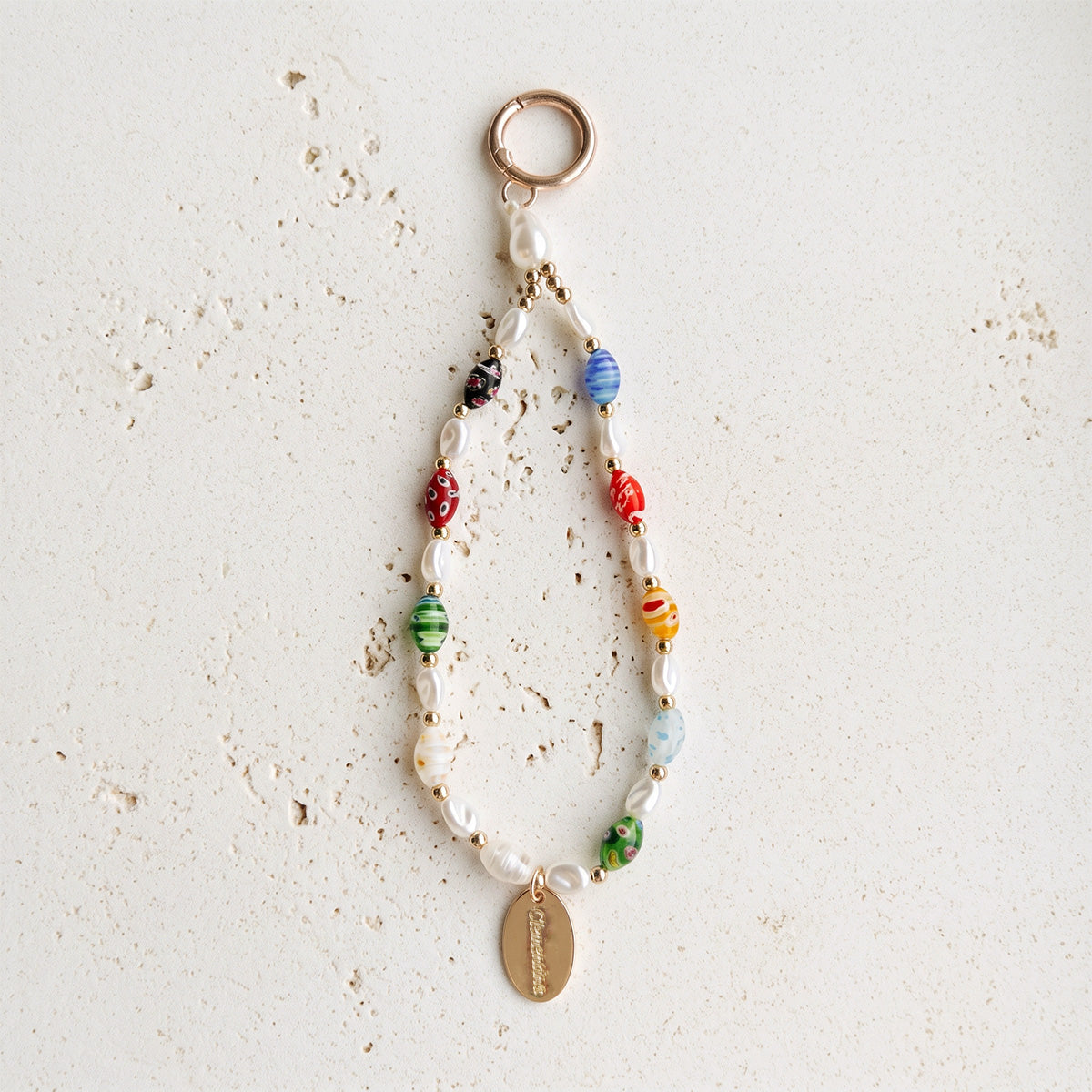 Millefiori glass - Phone charm