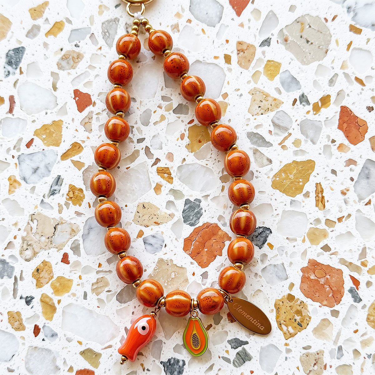 Papaya - Phone charm