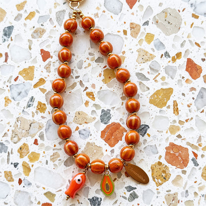 Papaya - Phone charm