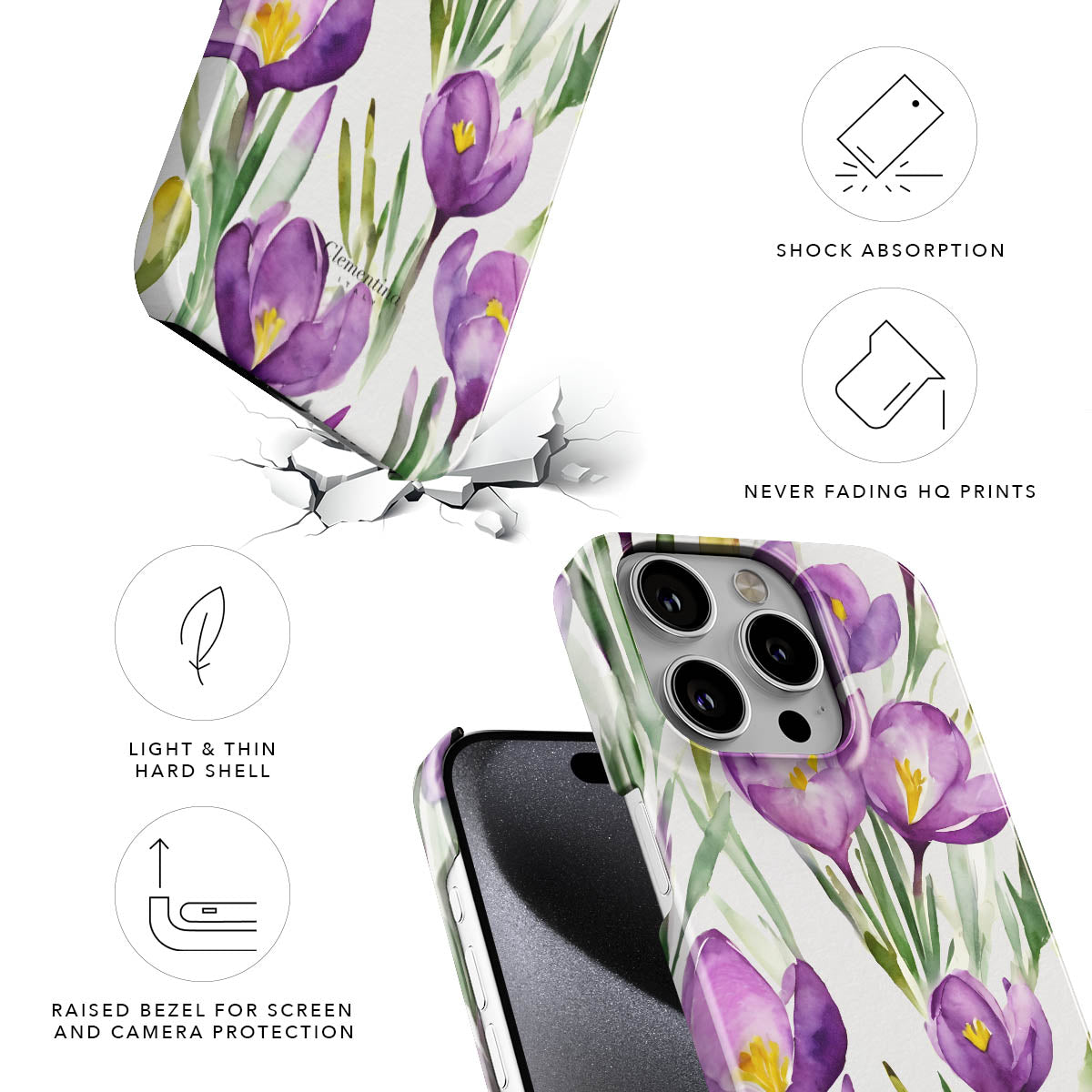 Crocus Snap Case