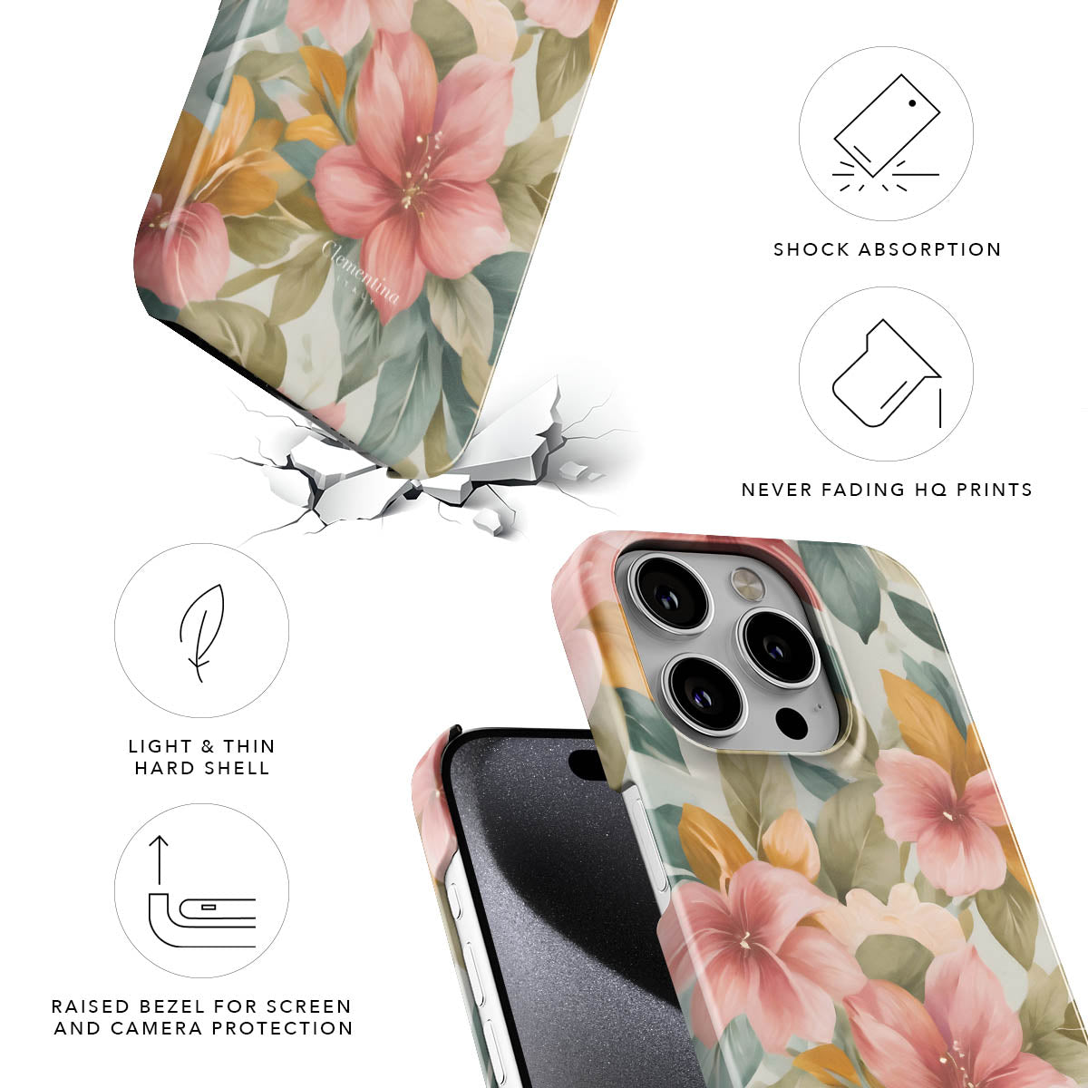 Floral Tapestry Snap Case