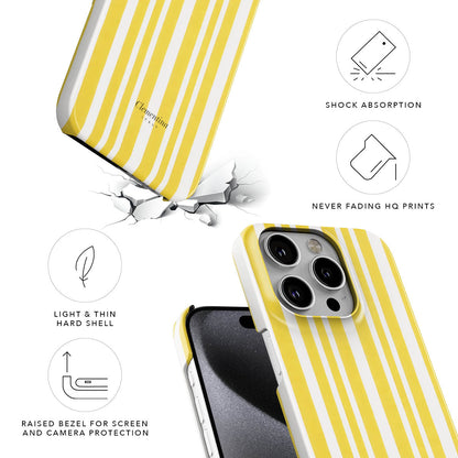 Yellow Stripes Snap Case