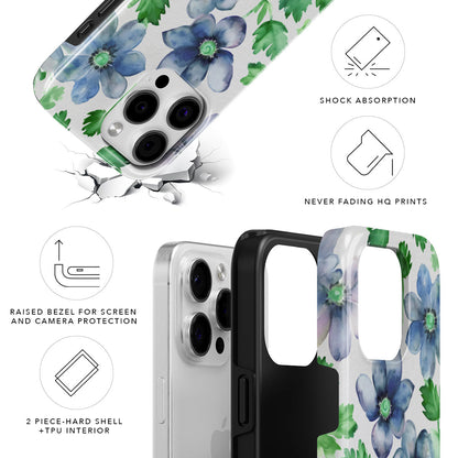 Anemone Hepatica Magnetic Tough Phone Case
