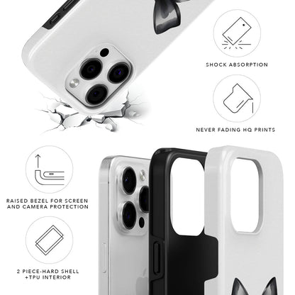 Black Bow Magnetic Tough Phone Case