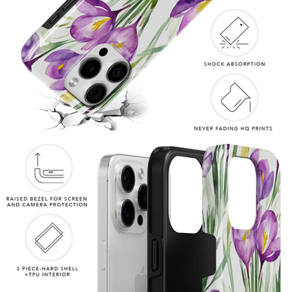 Crocus Magnetic Tough Phone Case