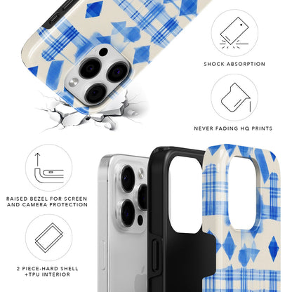 Distressed Gingham Tough Case