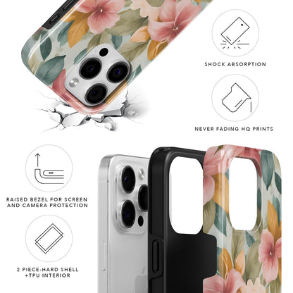 Floral Tapestry Magnetic Tough Phone Case