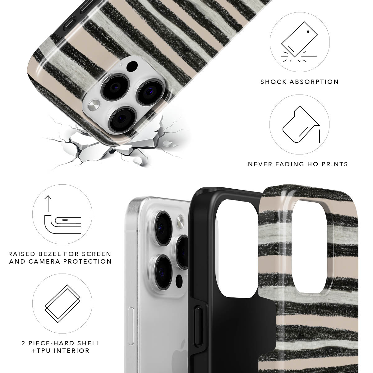 Florentine Stripes Magnetic Tough Phone Case
