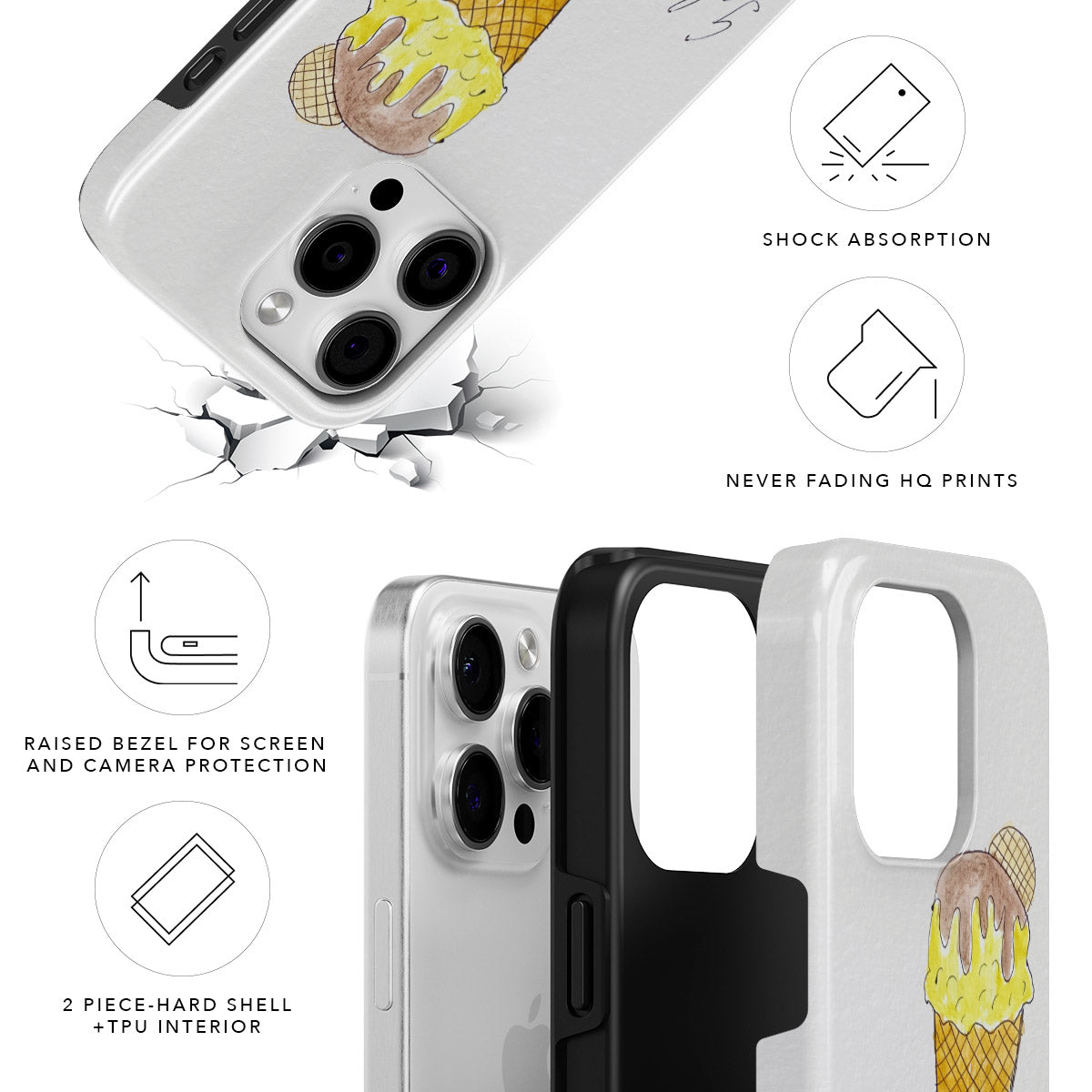 Cono Gelato Magnetic Tough Phone Case