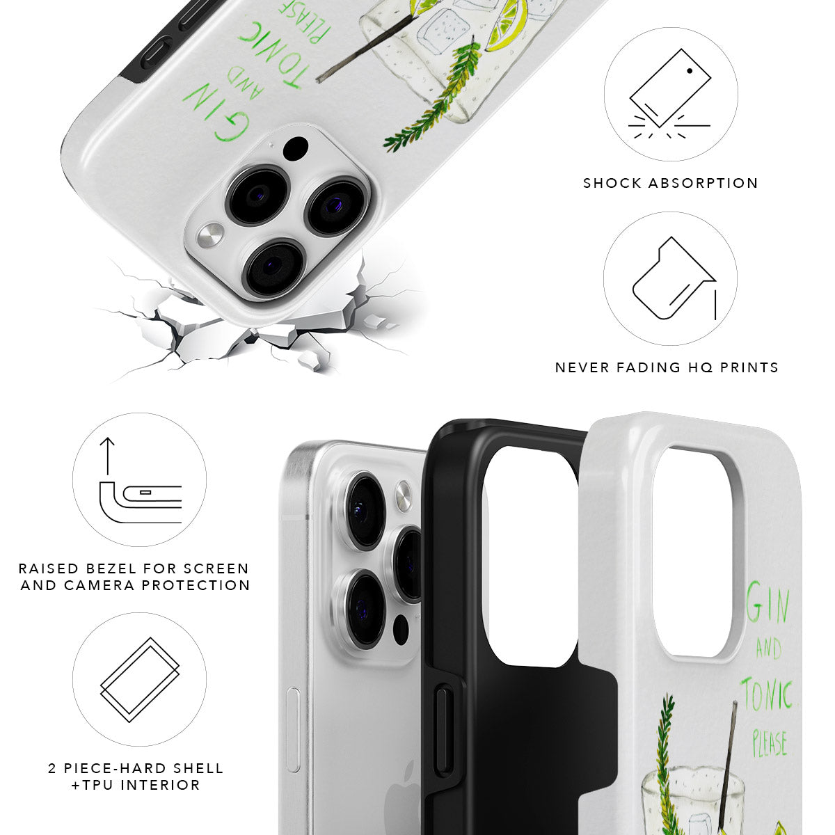 Gin & Tonic Magnetic Tough Phone Case