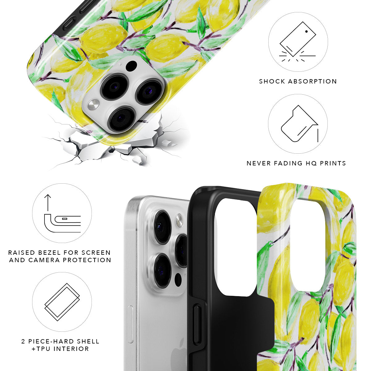 Lemon Tree Magnetic Tough Phone Case