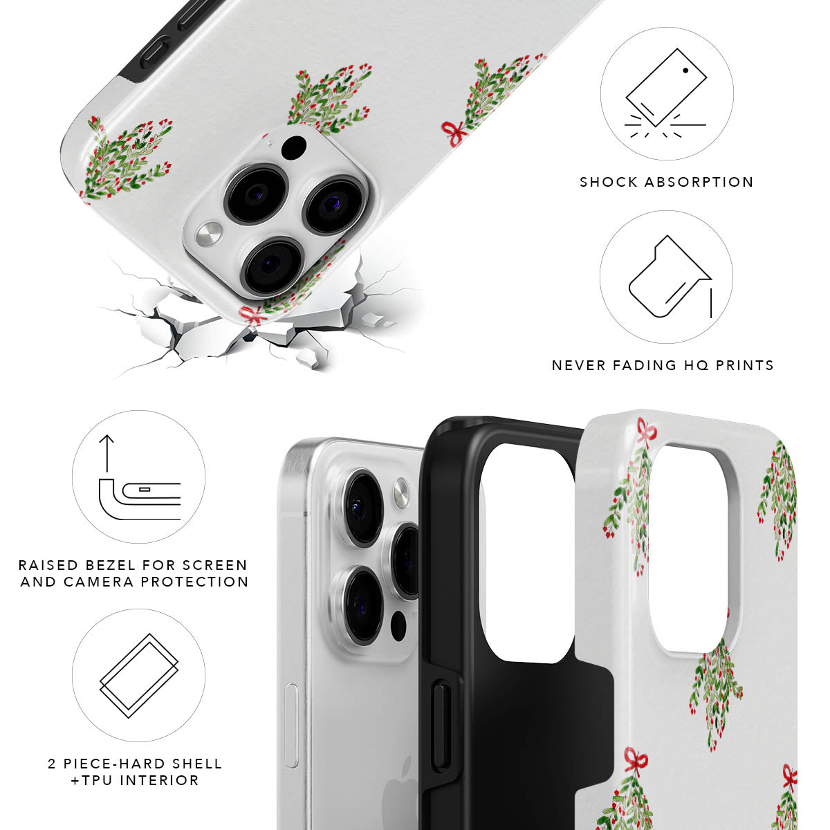 Mistletoe Magnetic Tough Phone Case