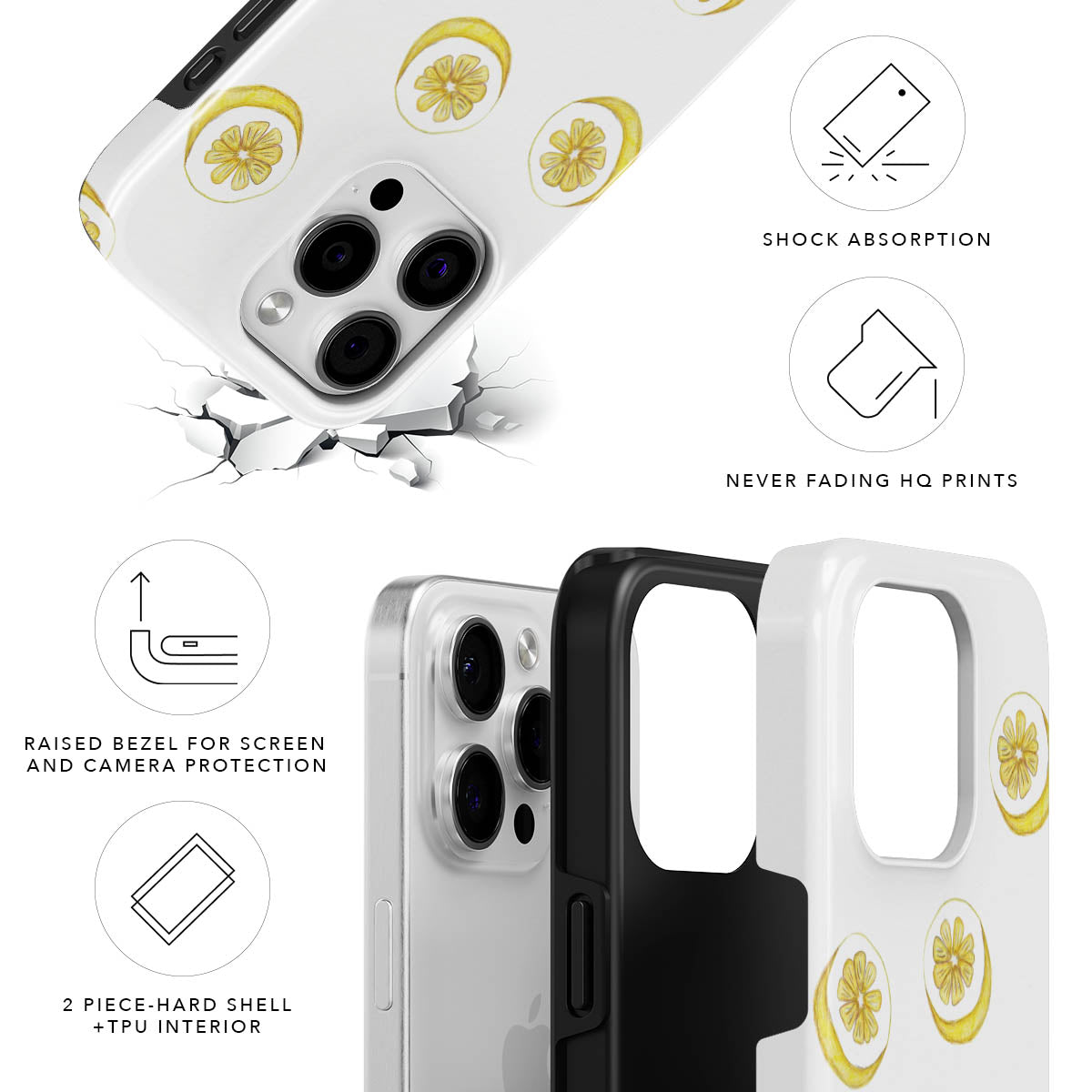 Piccoli Limoni Magnetic Tough Phone Case
