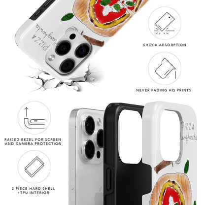 Pizza Margherita Magnetic Tough Phone Case