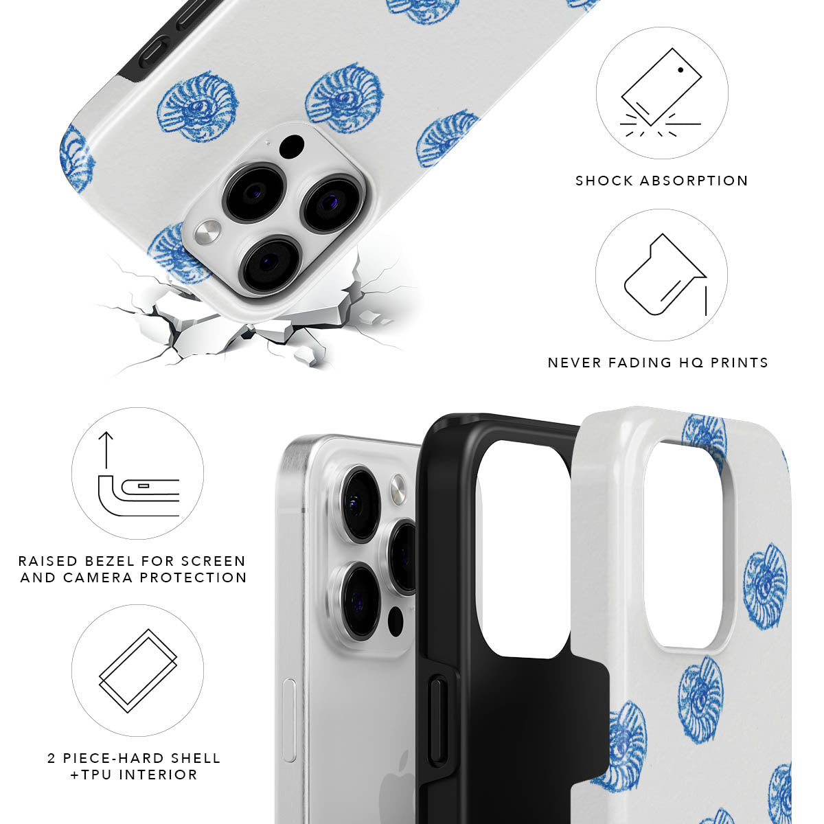 Conchiglie Magnetic Tough Phone Case