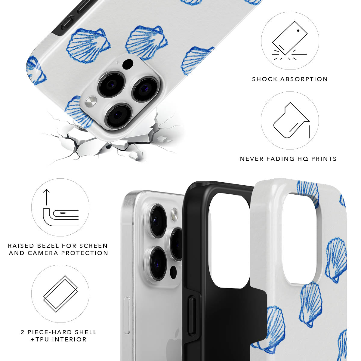 Seashells Magnetic Tough Phone Case
