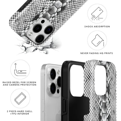 Snakeskin Magnetic Tough Phone Case
