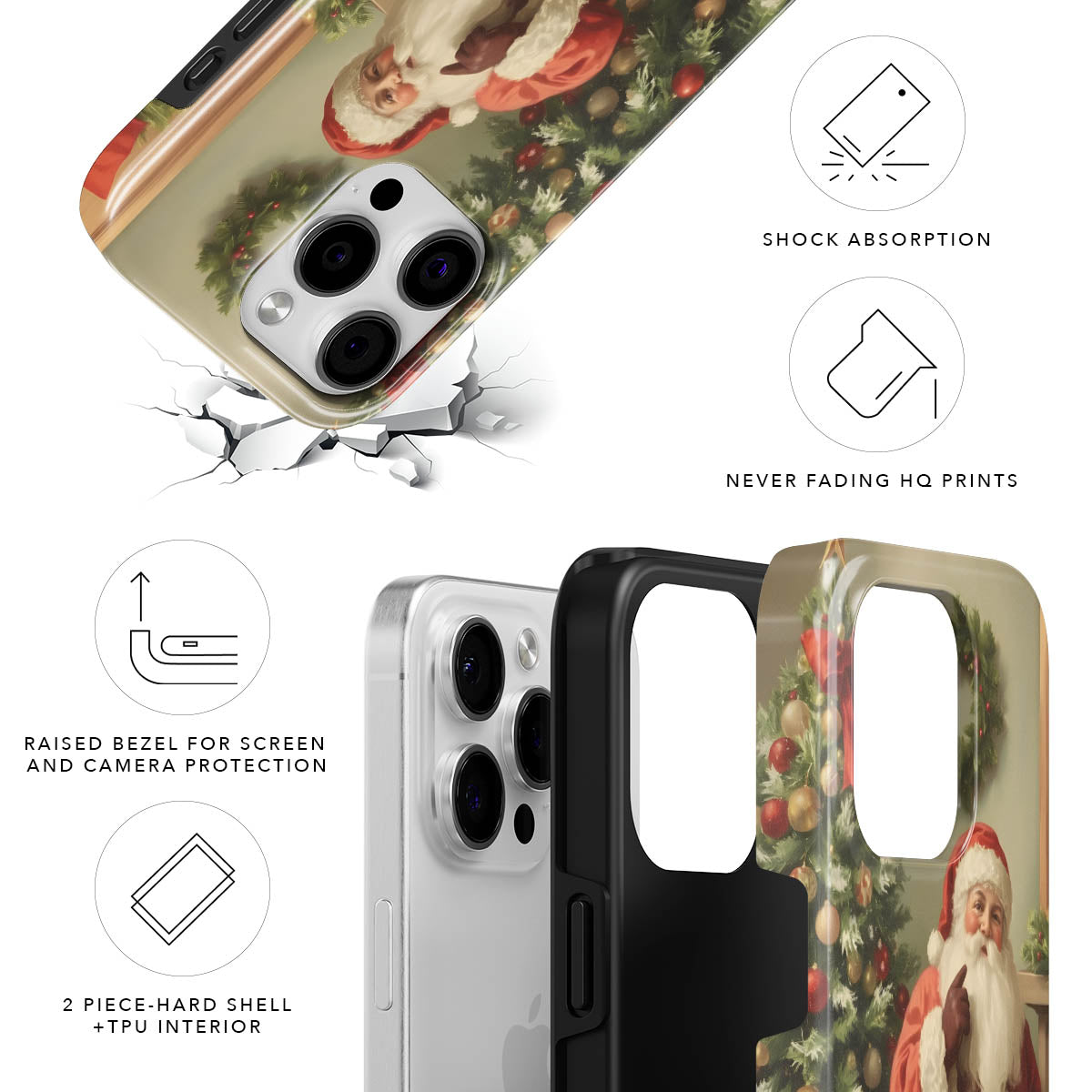 Santa Magnetic Tough Phone Case