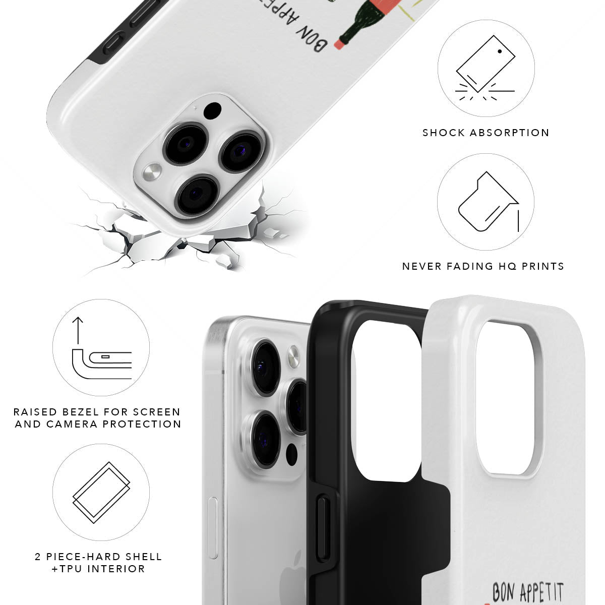 Bon Appetit Magnetic Tough Phone Case