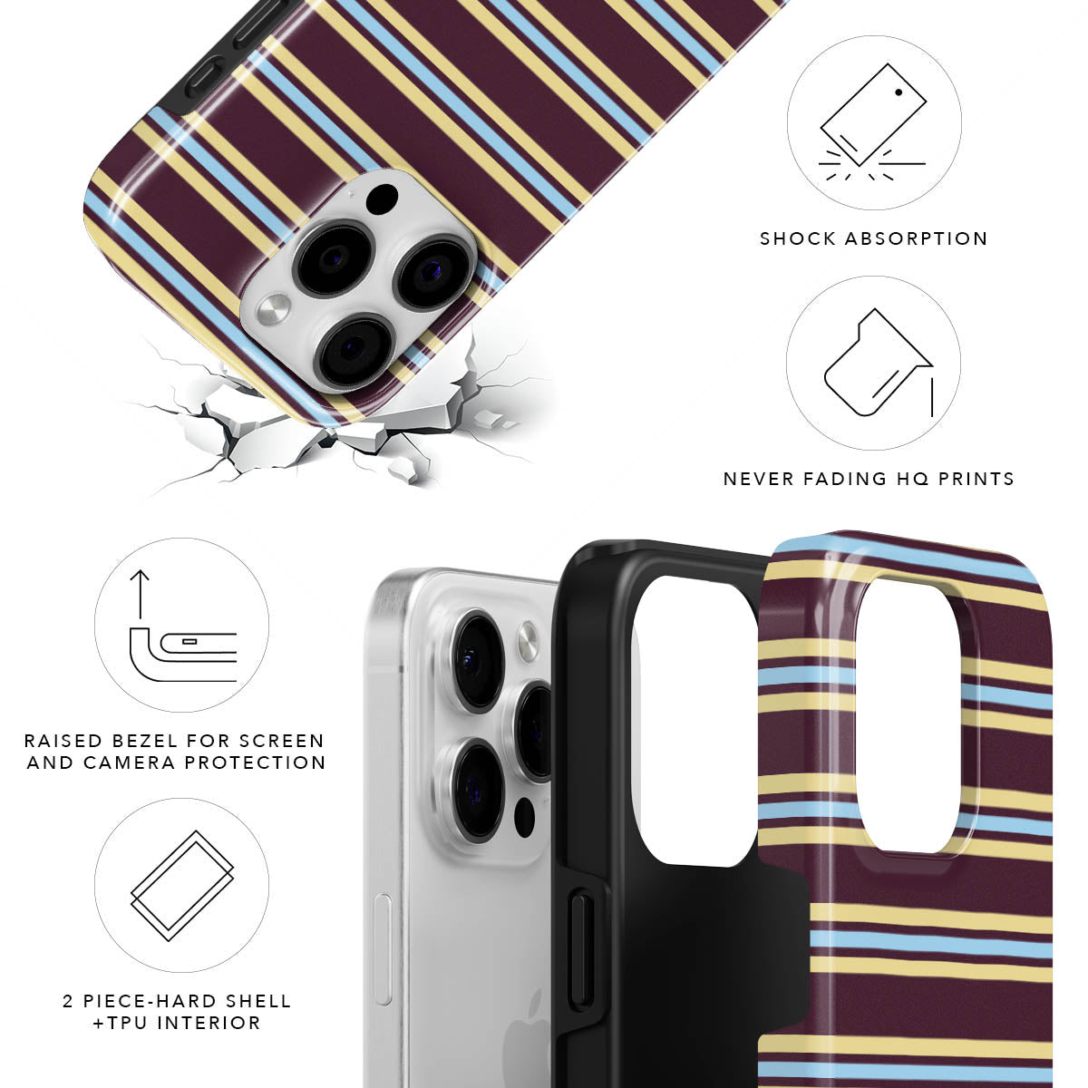 Burgundy Lido Tough Case