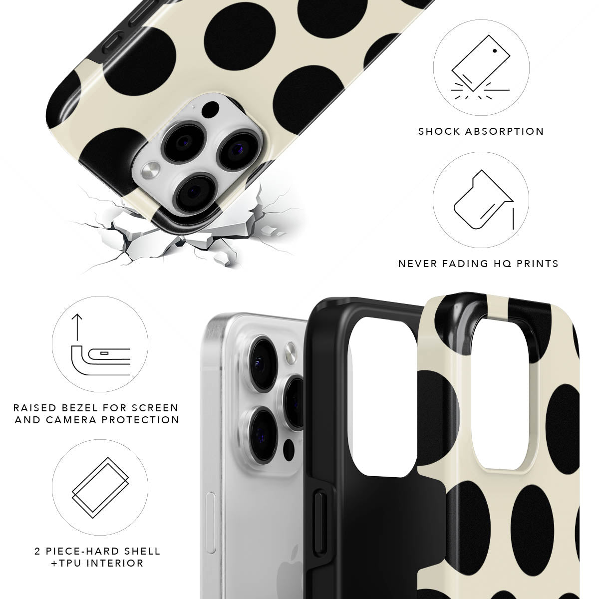 Large Polka Dots Tough MagSafe Case – Clementina Italy
