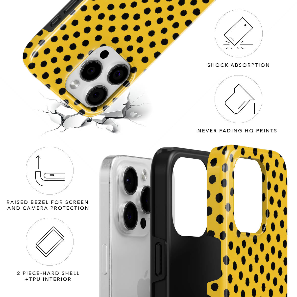 Leopard Dots Tough MagSafe Case