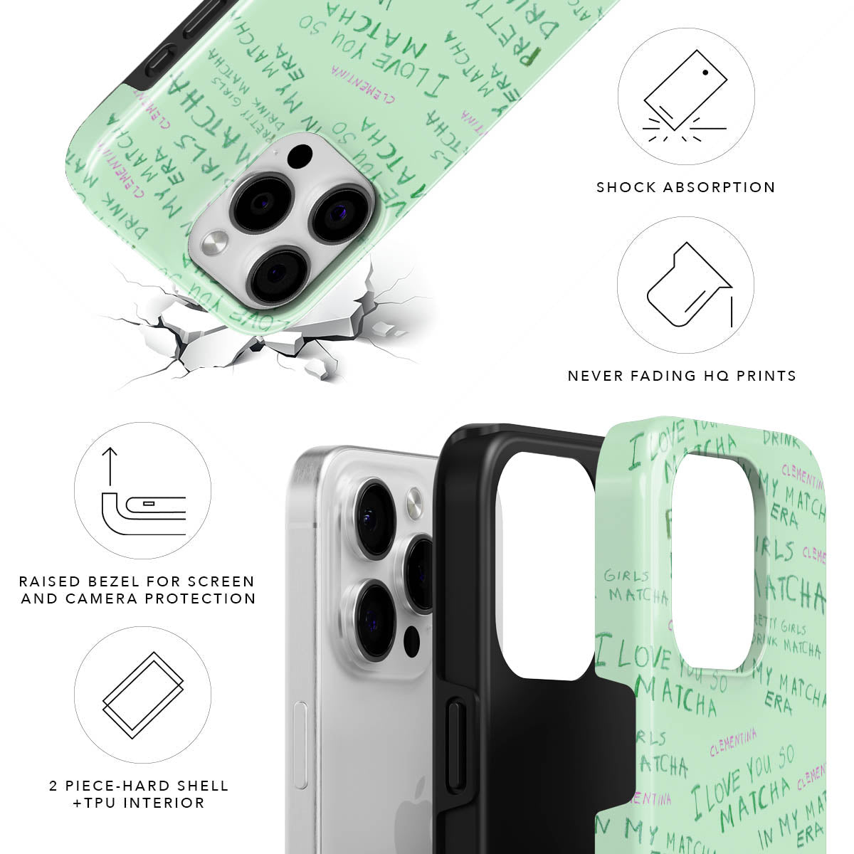 Matcha Philosophy Magnetic Tough Phone Case