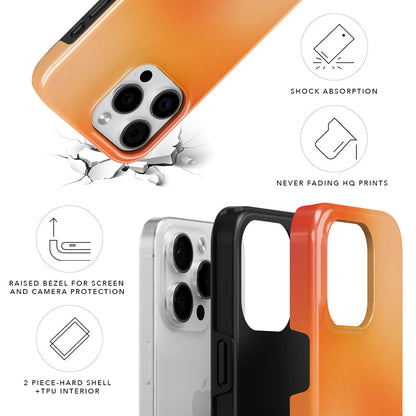 Orange Aura Tough MagSafe Case