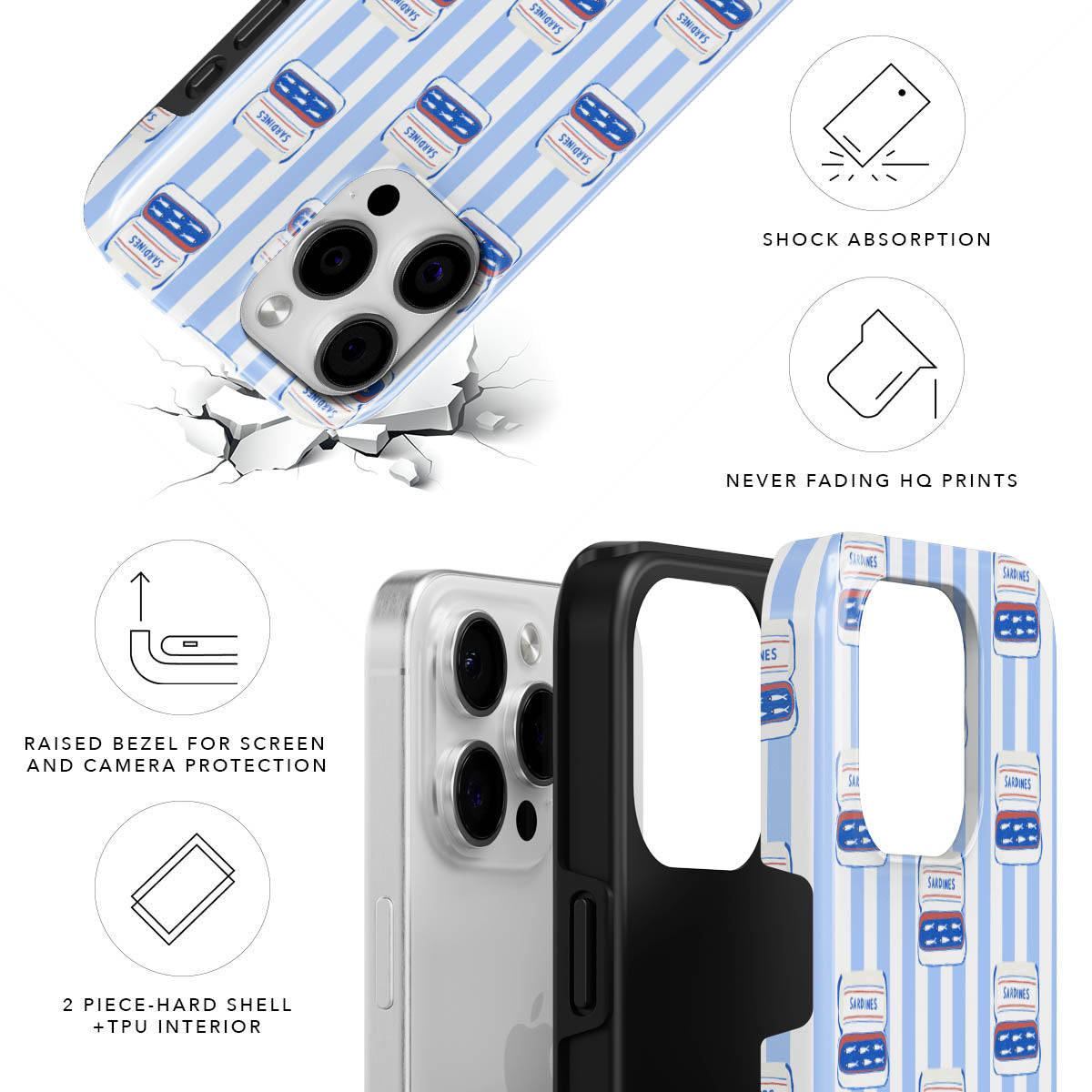 Sardines Magnetic Tough Phone Case