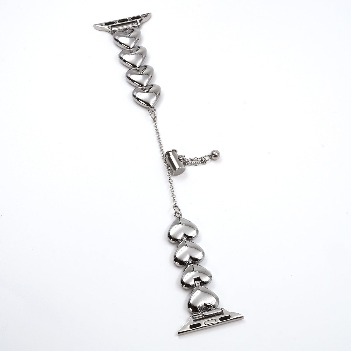 Silver Hearts - Watch Band