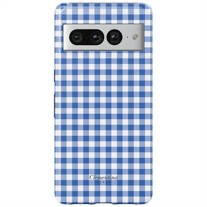 Blue Gingham Tough Case
