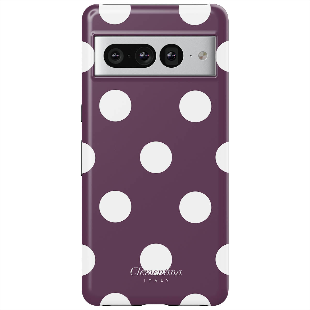 Burgundy Dots Tough Case