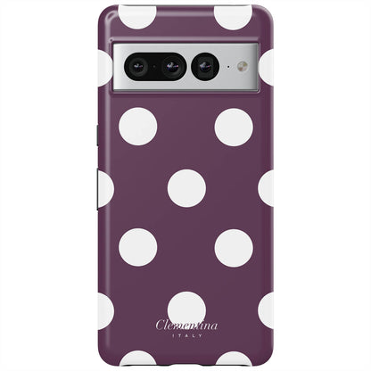 Burgundy Dots Tough Case
