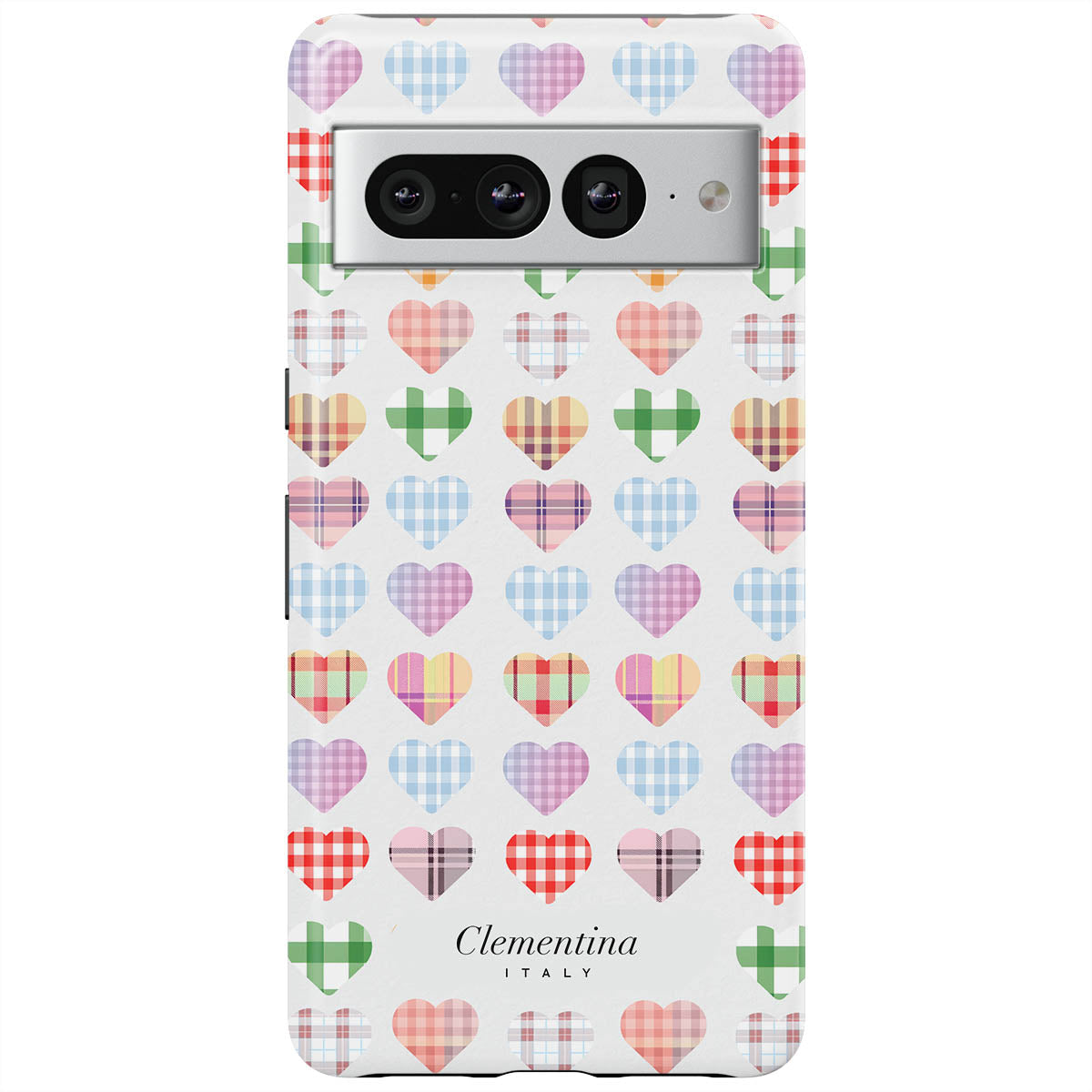 Checked Hearts Tough Case