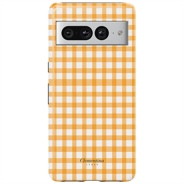 Orange Gingham Tough Case