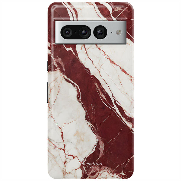 Burgundy Marble Snap Case