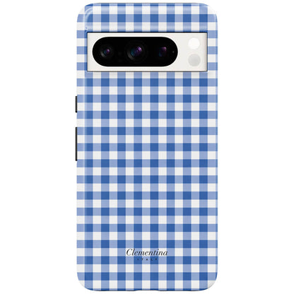 Blue Gingham Tough Case