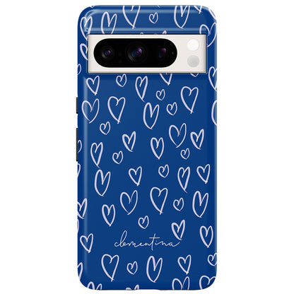 Blue Hearts Tough Case