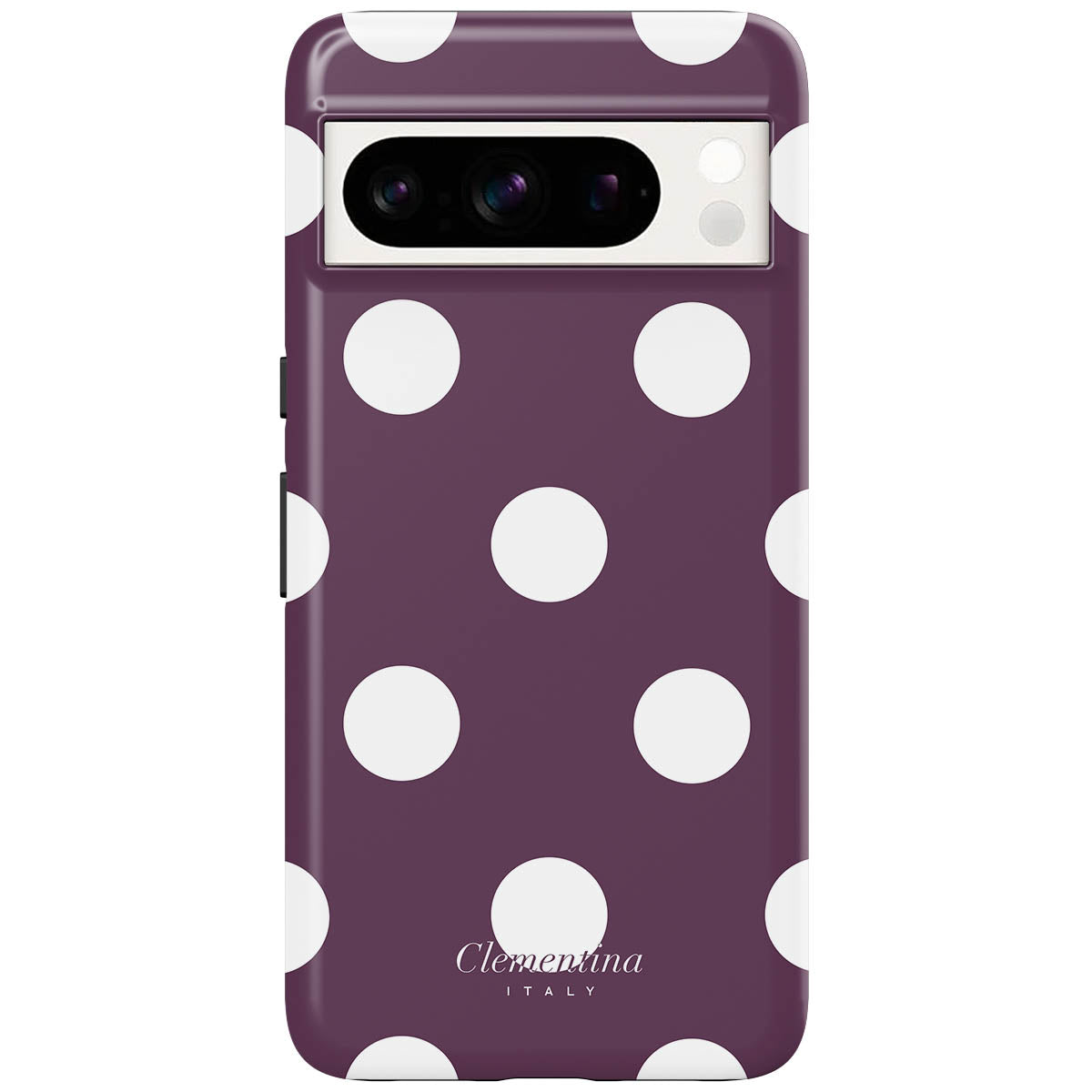 Burgundy Dots Tough Case