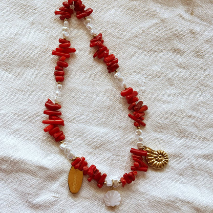 Red coral - Phone charm