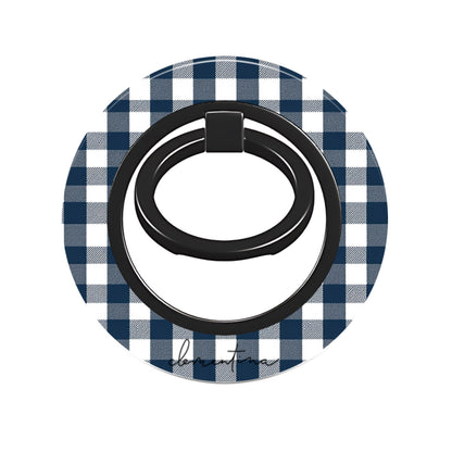 Dark Gingham Ring Holder